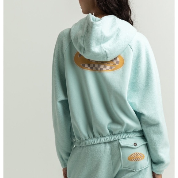 Quicksilver High Winter Womens Crop Hoodie - Picture 3 of 8